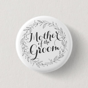 Mutter des Bräutigam-einfachen Button