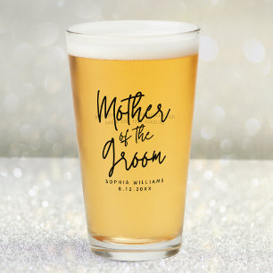 Mutter des Bräutigams Benutzerdefinierte Hochzeit Glas