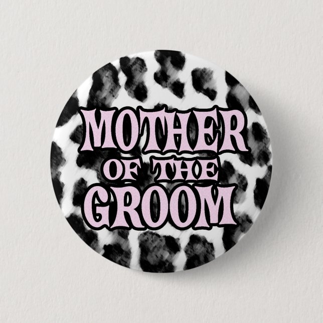 Mutter des Bräutigams Button (Vorderseite)