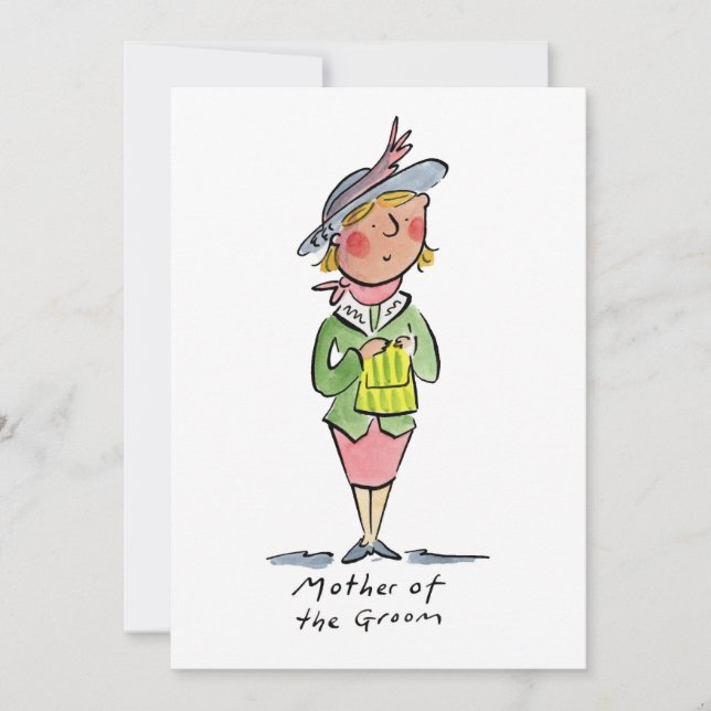 Mutter des Bräutigams Einladung (Vorderseite)