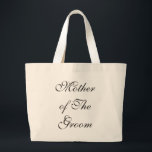 Mutter des Bräutigams Jumbo Stoffbeutel<br><div class="desc">Diese niedliche Vintage Tasche ist die beste Geschenkidee für die Hochzeitsmutter des Bräutigams. Diese Tasche ist perfekt für deine Mutter an deinem großen Tag. Es ist perfekt für sie,  alles Hochzeit an einem Ort behalten.</div>