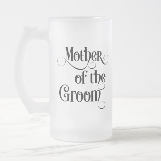 Mutter des Bräutigams, Mattglas Bierglas (Links)