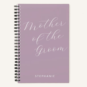 Mutter des Bräutigams Minimalistische Personalisie Notizbuch