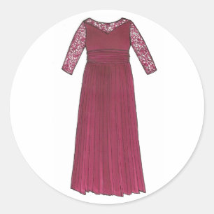 Mutter des Brautkleides Hochzeitsstils Brautparty Runder Aufkleber