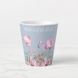 MUTTER DES BRIDE Blushing Flamingo Tropical Weddin Milchtasse