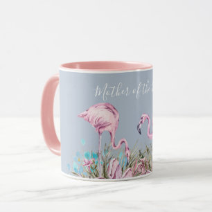 MUTTER DES BRIDE Blushing Flamingo Tropical Weddin Tasse
