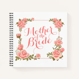 Mutter des Bride Elegant Wreath-Notebooks Notizbuch