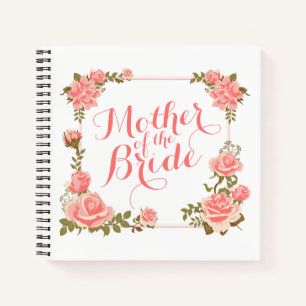 Mutter des Bride Elegant Wreath-Notebooks Notizbuch