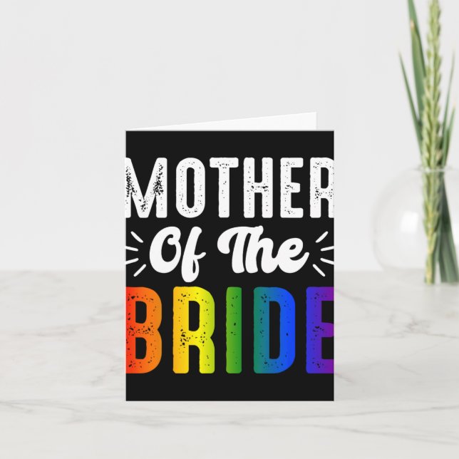 Mutter des Bride Gay Lesbian Hochzeitspass Karte (Vorderseite)