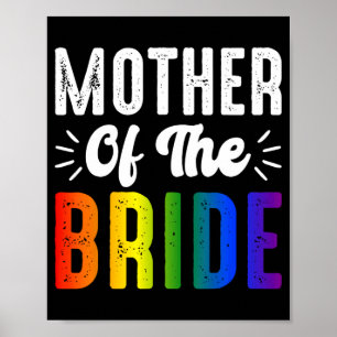 Mutter des Bride Gay Lesbian Hochzeitspass Poster