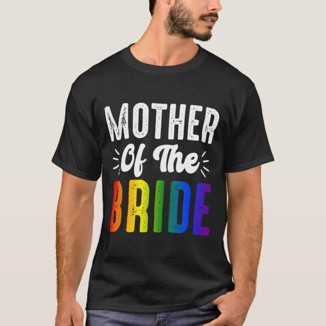 Mutter des Bride Gay Lesbian Hochzeitspass T-Shirt (Vorderseite)
