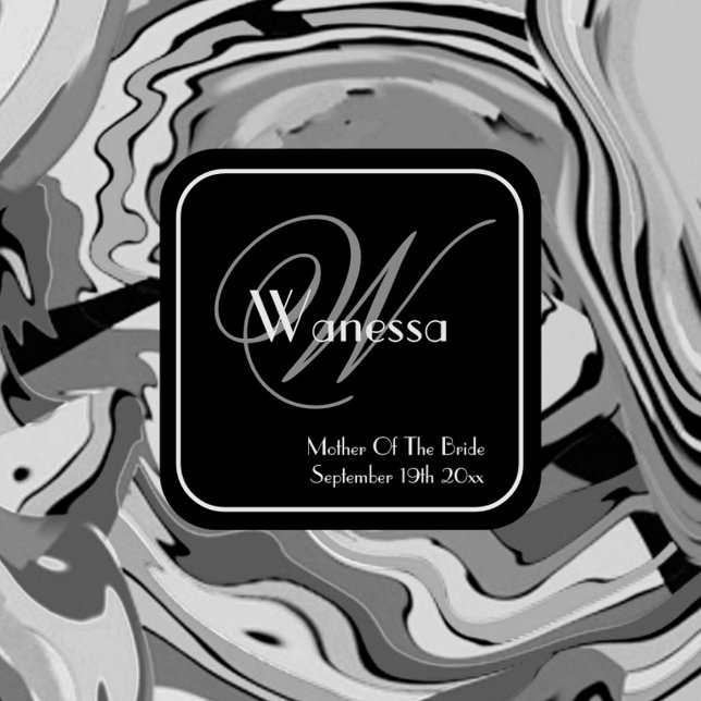 Mutter des Bride-Geschenkes elegantes Muster Monog Waschbeutel (A timeless classic design she will love and appreciate. Original Artwork by RjFxx.)