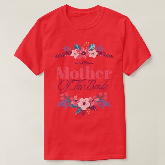 Mutter des Bride Mama Brautparty Wedding Matc T-Shirt (Design vorne)