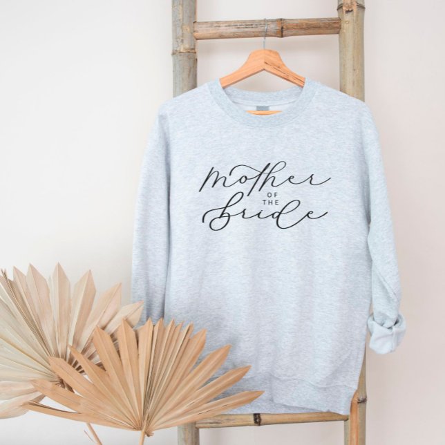 Mutter des Bride Niedlich Script Brautparty Sweat Sweatshirt (Von Creator hochgeladen)