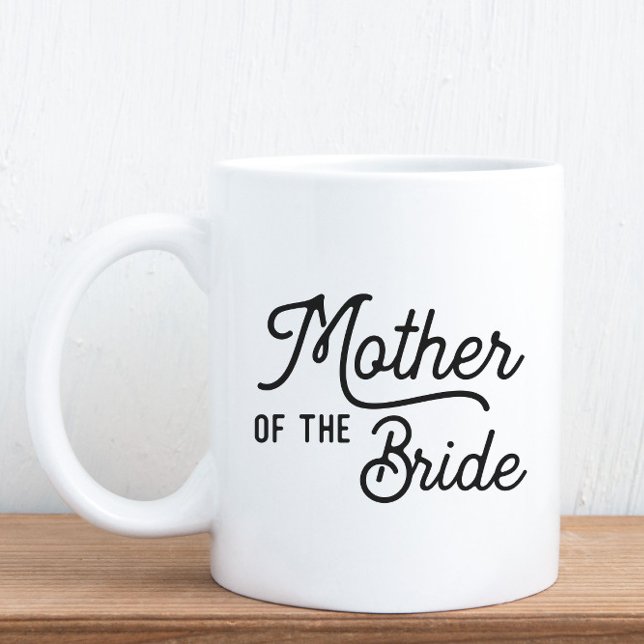 Mutter des Bride Script Brautparty Kaffee-Tasse Kaffeetasse (Von Creator hochgeladen)