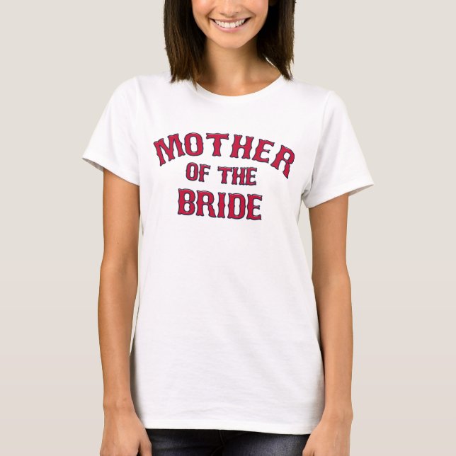 Mutter des Bride-Teams Est. 2016-CUSTOM-Hemd T-Shirt (Vorderseite)