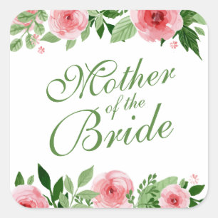 Mutter des Bride Wedding Sticker Siegel