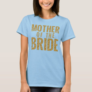 Mutter des Bridge-Simulated-Gold-Glitzer-Blocks T-Shirt