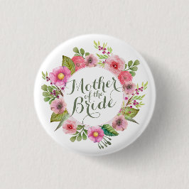 Mutter des Buttons "Bride Elegant Wreath"