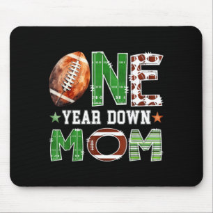 Mutter des einjährigen 1. Geburtstags Jungen Fußba Mousepad