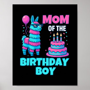 Mutter des Geburtstags-Llamas Pinata-Party-Familie Poster