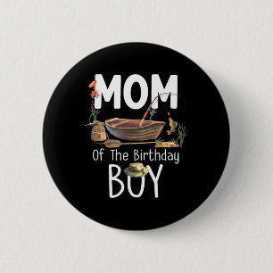 Mutter des Geburtstagsjungen Angel-Geburtstags-Fam Button