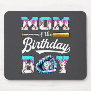 Mutter des Geburtstagsjungen Baseball Eiscreme Dri Mousepad