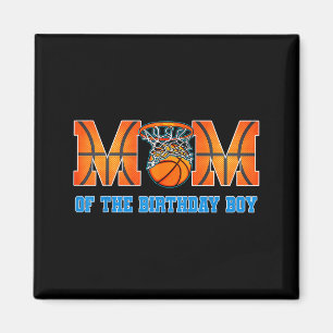 Mutter des Geburtstagsjungen Basketball-Themen-Fam Magnet