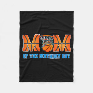 Mutter des Geburtstagsjungen Basketball-Themenfami Fleecedecke