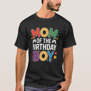 Mutter des Geburtstagsjungen Farbige Gestaltung T-Shirt