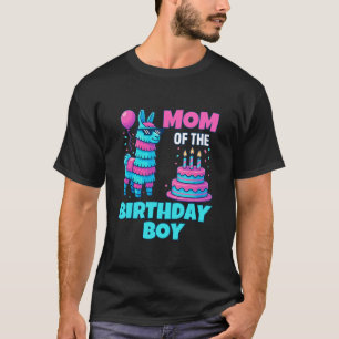 Mutter des Geburtstagsjungen Llama Pinata Party Fa T-Shirt