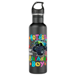Mutter des Geburtstagsjungen Monsters Truck Geburt Edelstahlflasche