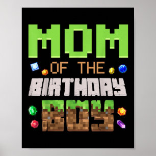 Mutter des Geburtstagsjungen-Party-Videospieler Pi Poster