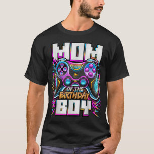 Mutter des Geburtstagsjungen passendes Videospiel T-Shirt