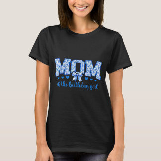 Mutter des Geburtstagsmädchens Blau Chinoiserie Fl T-Shirt