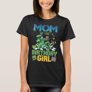 Mutter des Geburtstagsmädchens Lustiges Videospiel T-Shirt
