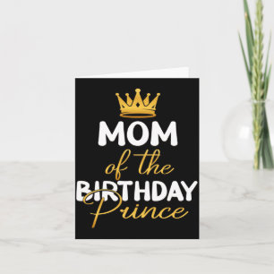 Mutter des Geburtstagsprinzen Jungen Bday-Party Karte