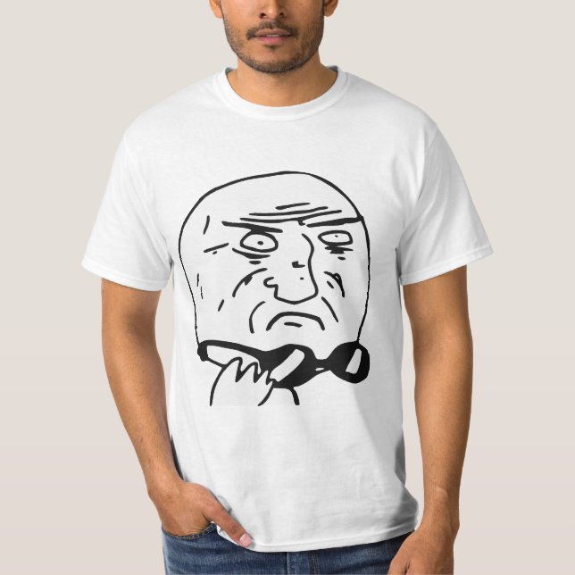 Mutter des Gott-Raserei-Gesichts-Comic Meme T-Shirt (Vorderseite)