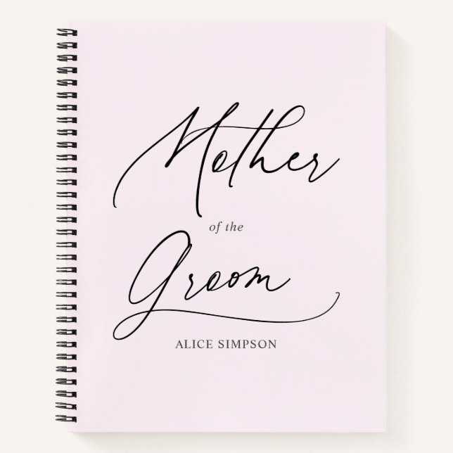 Mutter des Groom-Chic-Skript-Notebooks Notizbuch (Vorderseite)