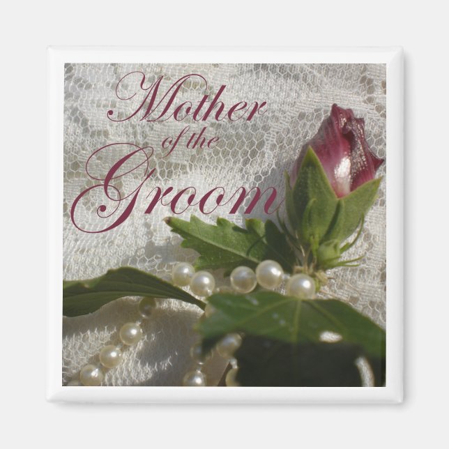 Mutter des Groom Gastgeschenk Hochzeit Magnet (Vorne)
