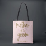 Mutter des Groom Gold Glitzer Blush PInk<br><div class="desc">Diese Totttasche der Mutter der Groom ist ideal für stolze Mütter, um ihre Sachen im Brautparty oder bei der Hauptveranstaltung zu Tasche. Diese rötlich-rosa Tasche ist mit einem goldenen Glitzer-Imitat auf der Vorderseite bedruckt. Personalisieren Sie diese Tasche mit dem Namen Ihres Hochzeitsmitglieds auf der Vorderseite und den Namen der Braut...</div>