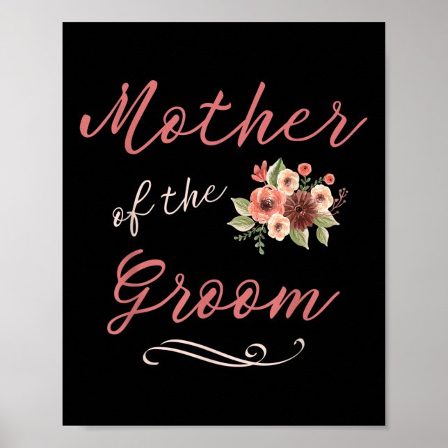 Mutter des Groom-Hochzeitssemans Brautparty Poster (Vorne)