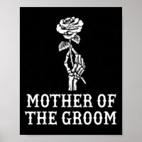 Mutter des Groom Skeleton Gothic Bachelor Weddi