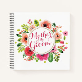 Mutter des Groom Watercolor Wedding Gästebuches Notizbuch