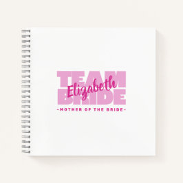 Mutter des Hochzeitsmannes, die den Namen Retro Ro Notizbuch