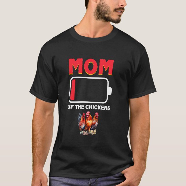 Mutter des Hühnerbauern, der Tiere züchtet, Mutter T-Shirt (Vorderseite)