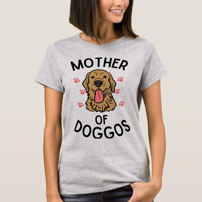 Mutter des Hundes T-Shirt (Vorderseite)
