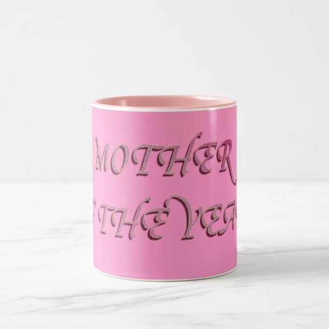 Mutter des Jahres! 2 Zweifarbige Tasse (Mittel)