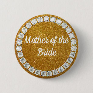 Mutter des Kristall Bride Button