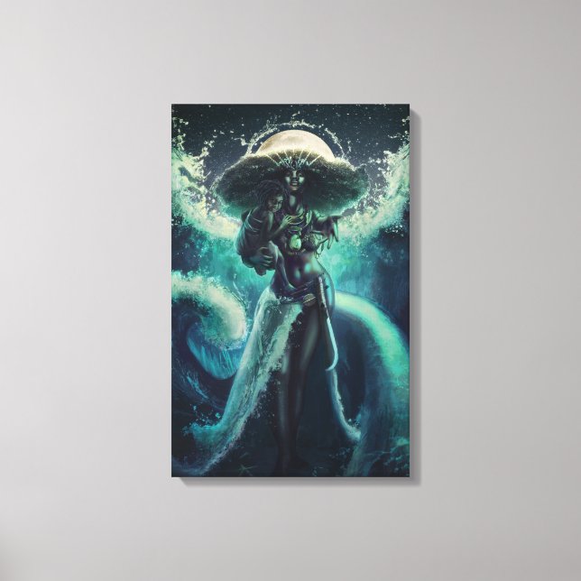 Mutter des Meeres - Yemoja Canvas Print Leinwanddruck (Vorderseite)